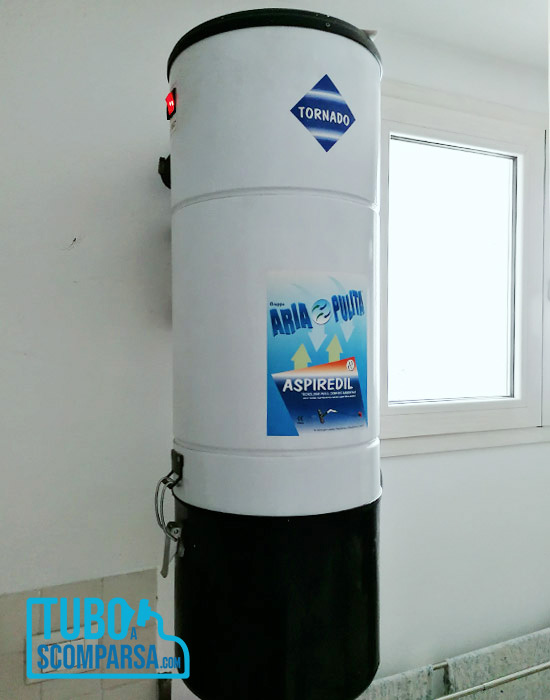Aspirapolvere centralizzato Tornado Aria Pulita by Aspiredil